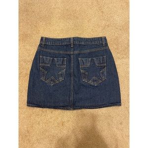 Star Pocket Denim Skirt